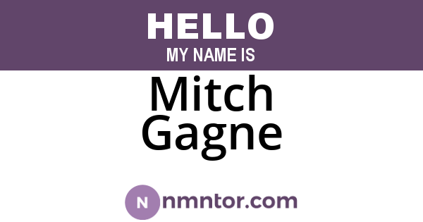 Mitch Gagne