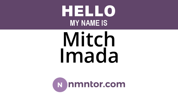 Mitch Imada
