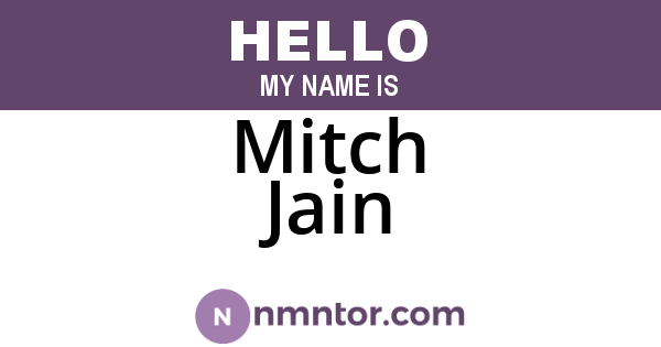 Mitch Jain