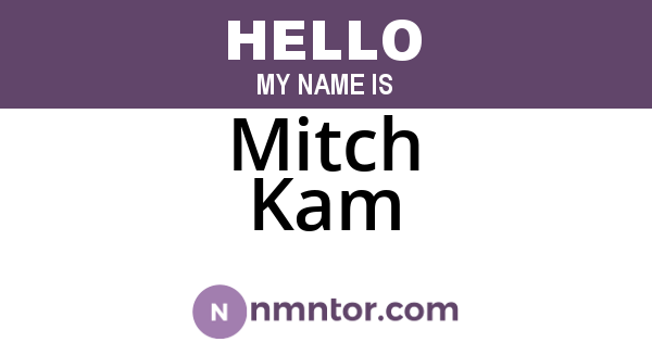 Mitch Kam