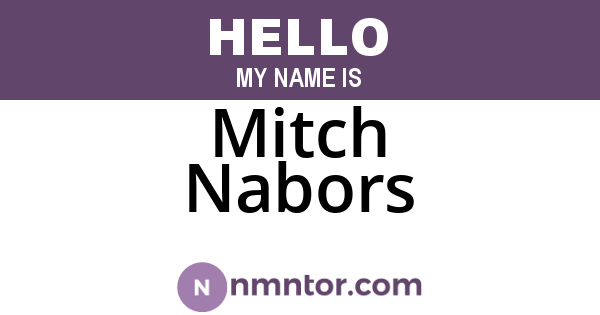 Mitch Nabors