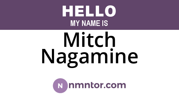 Mitch Nagamine