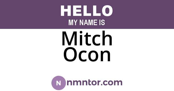 Mitch Ocon