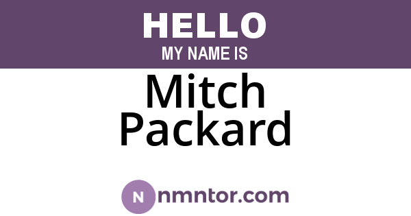 Mitch Packard