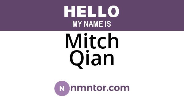 Mitch Qian
