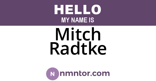 Mitch Radtke