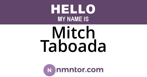 Mitch Taboada