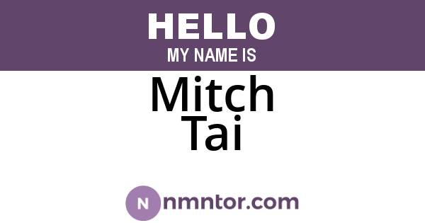 Mitch Tai