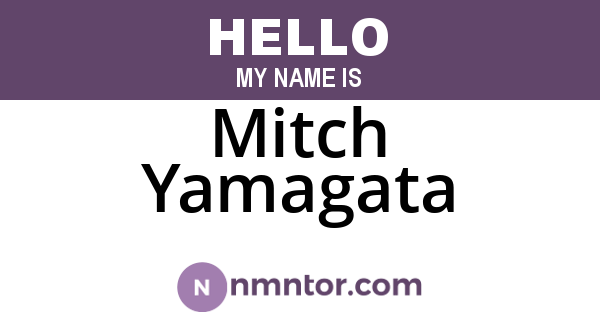 Mitch Yamagata