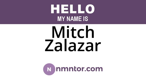 Mitch Zalazar