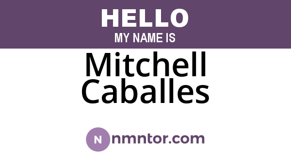 Mitchell Caballes