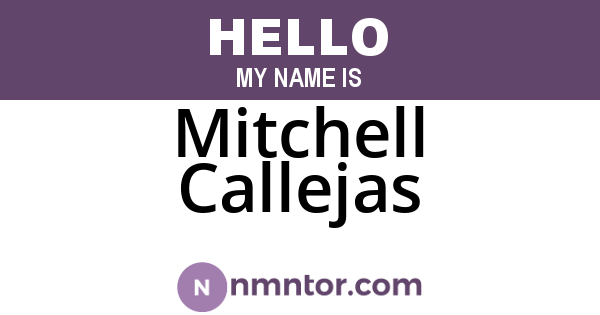 Mitchell Callejas