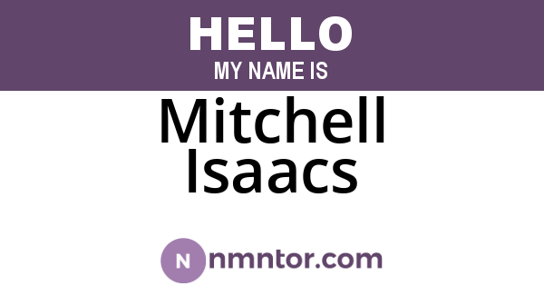 Mitchell Isaacs