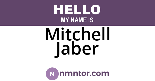 Mitchell Jaber