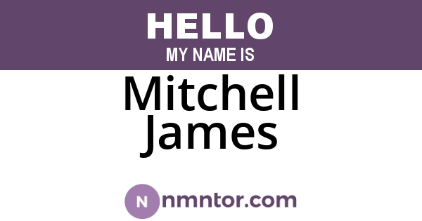 Mitchell James