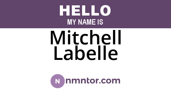 Mitchell Labelle