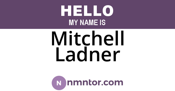 Mitchell Ladner