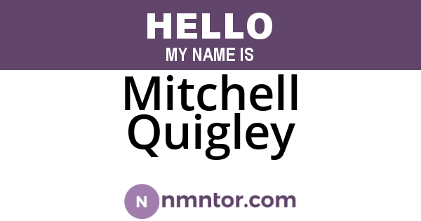 Mitchell Quigley