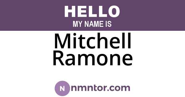 Mitchell Ramone