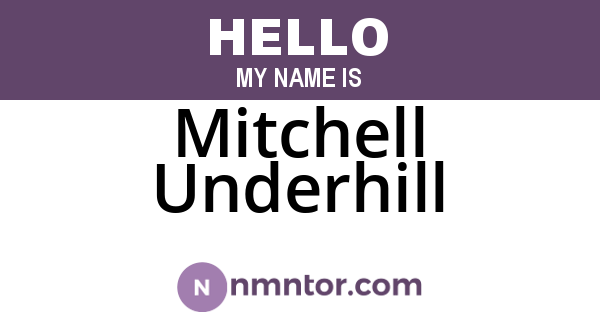 Mitchell Underhill