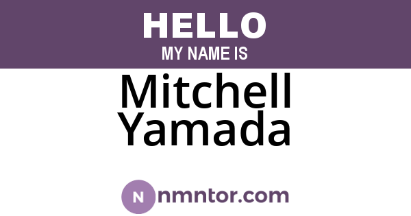 Mitchell Yamada