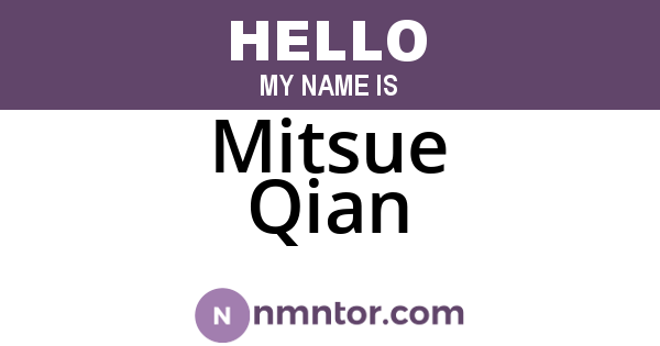 Mitsue Qian