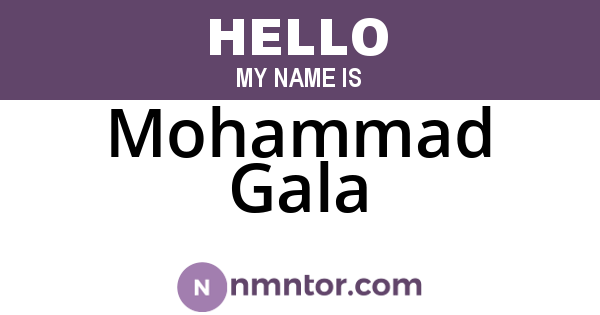 Mohammad Gala