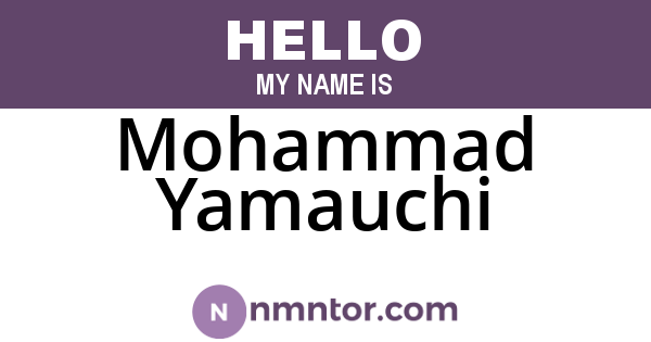 Mohammad Yamauchi
