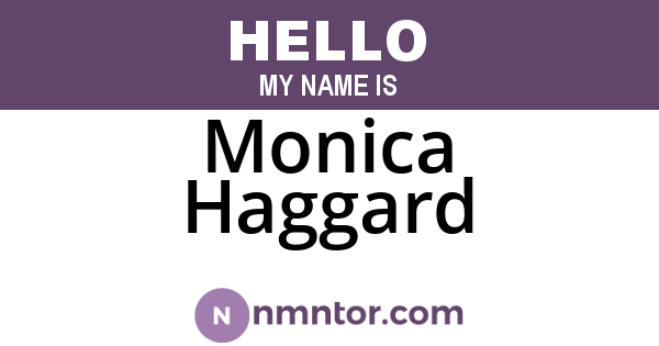 Monica Haggard