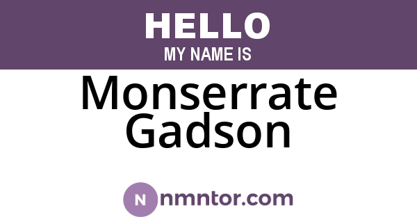 Monserrate Gadson
