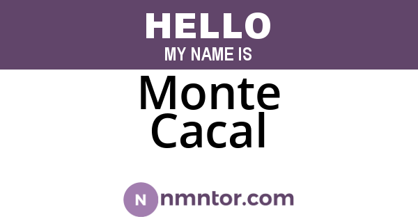 Monte Cacal