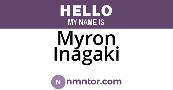 Myron Inagaki