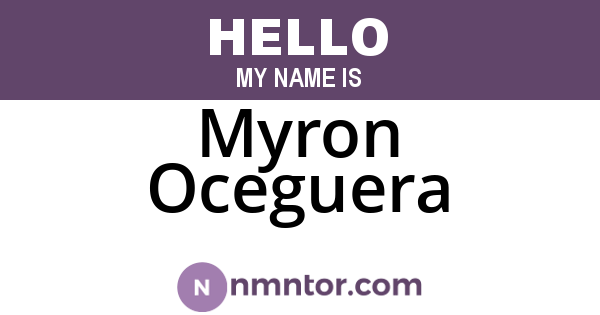 Myron Oceguera