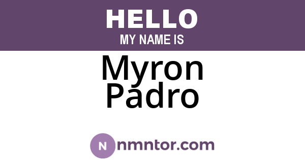 Myron Padro