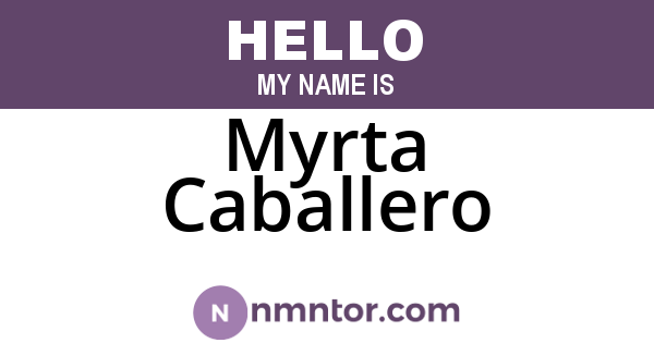 Myrta Caballero