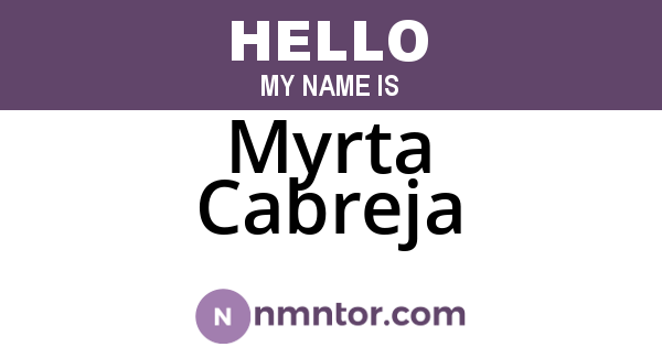Myrta Cabreja