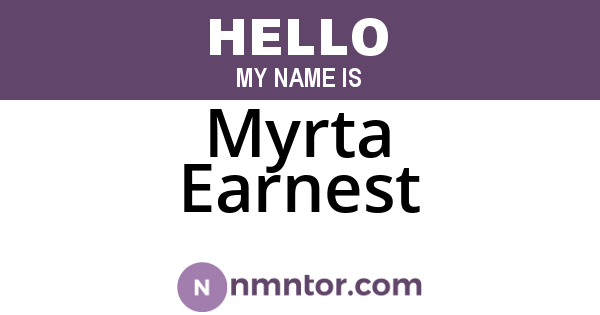 Myrta Earnest