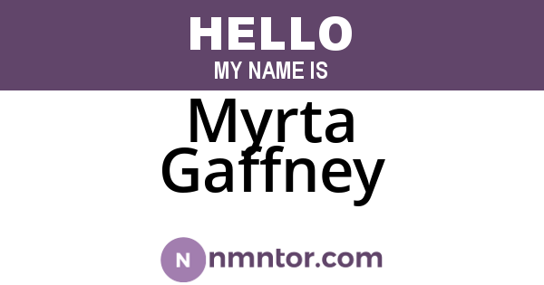 Myrta Gaffney