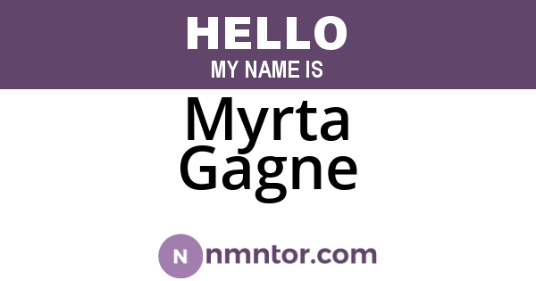 Myrta Gagne