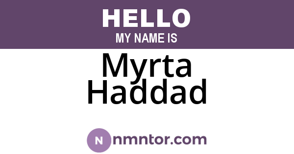 Myrta Haddad