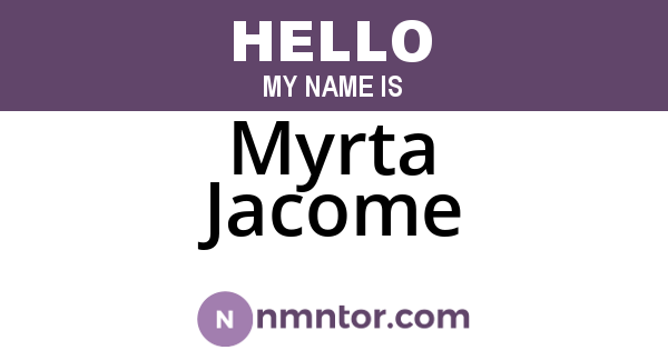 Myrta Jacome