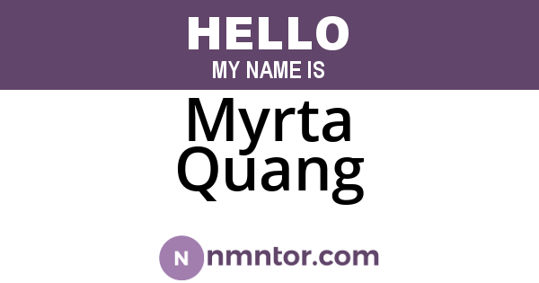 Myrta Quang