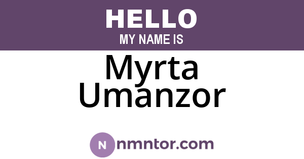 Myrta Umanzor
