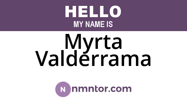 Myrta Valderrama