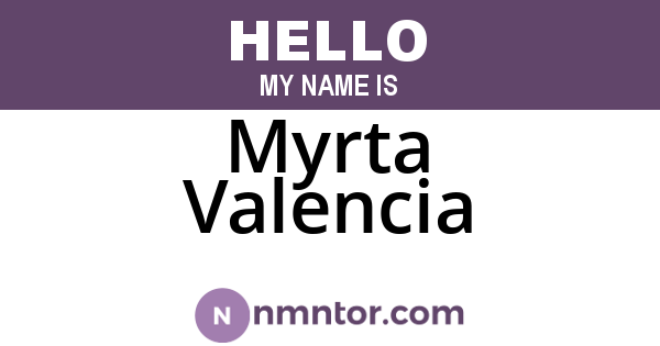 Myrta Valencia