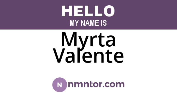 Myrta Valente