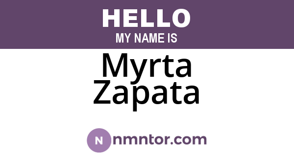 Myrta Zapata