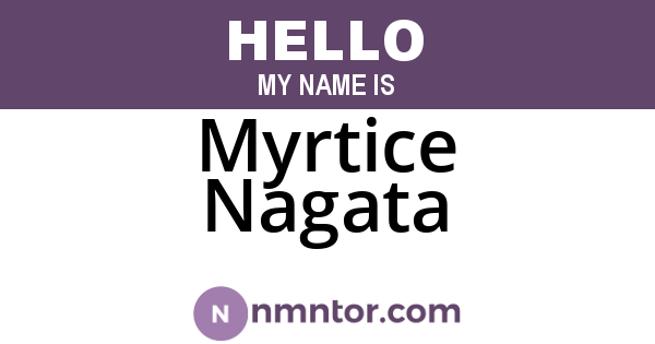 Myrtice Nagata