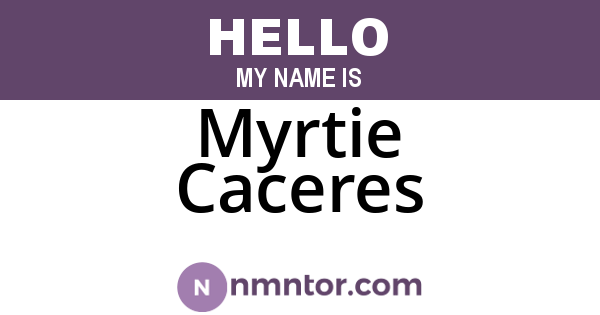Myrtie Caceres