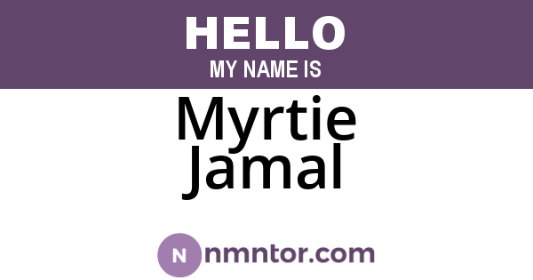 Myrtie Jamal